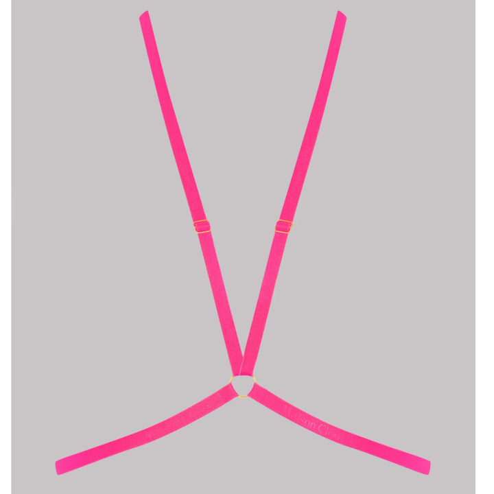 Maison Close Signature Harness in Neon Pink 560336-Seductive Accessories-Maison Close-Anna Bella Fine Lingerie, Reveal Your Most Gorgeous Self!