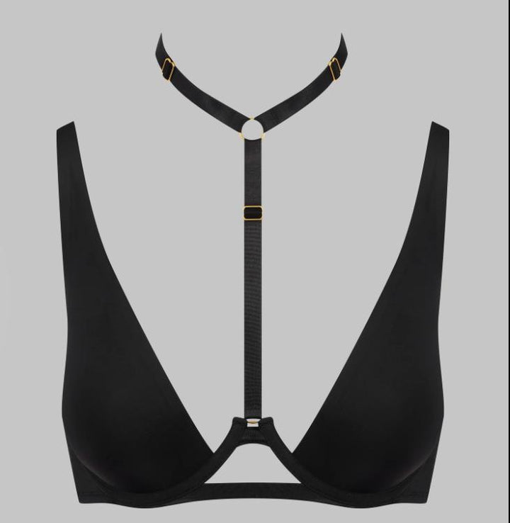 Maison Close Tapage Nocturne Halterneck Bra 564664-Bras-Maison Close-Black-32-B-Anna Bella Fine Lingerie, Reveal Your Most Gorgeous Self!