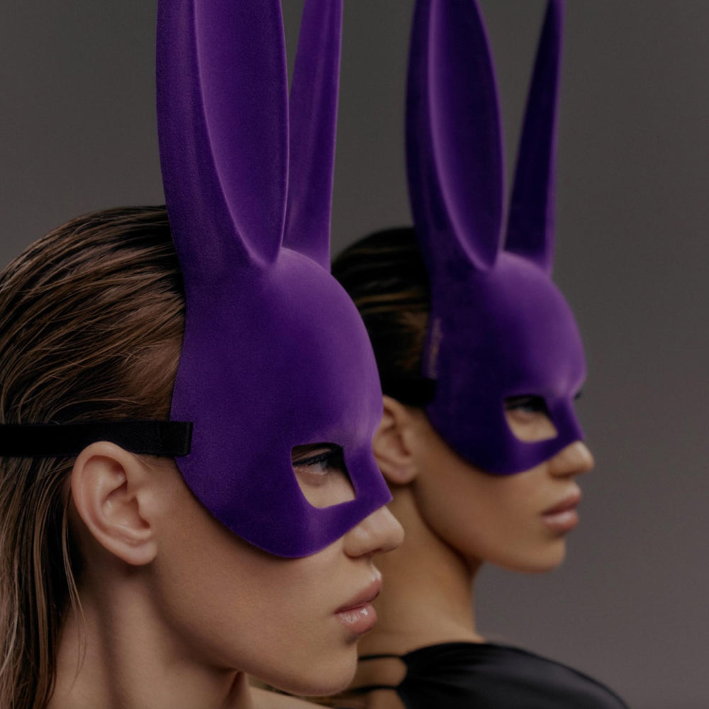 Maison Close Velvet Bunny Mask 563936 in Purple-Seductive Accessories-Maison Close-Anna Bella Fine Lingerie, Reveal Your Most Gorgeous Self!