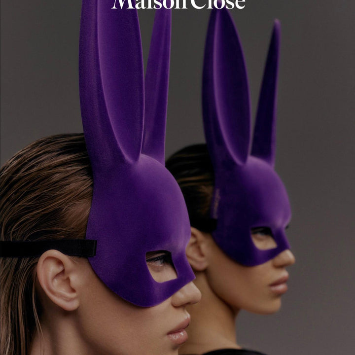 Maison Close Velvet Bunny Mask 563936 in Purple-Seductive Accessories-Maison Close-Anna Bella Fine Lingerie, Reveal Your Most Gorgeous Self!