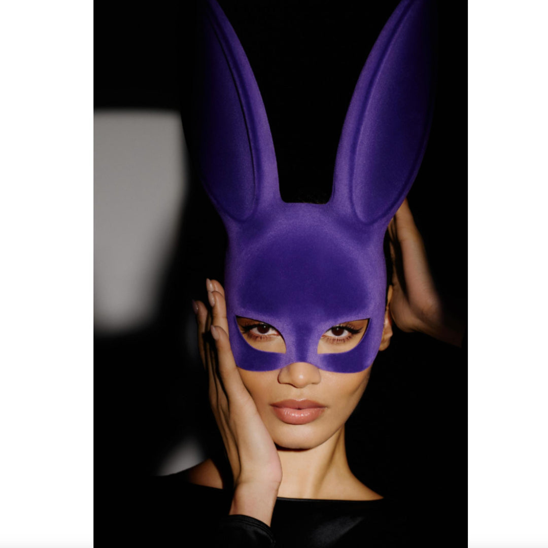 Maison Close Velvet Bunny Mask 563936 in Purple-Seductive Accessories-Maison Close-Anna Bella Fine Lingerie, Reveal Your Most Gorgeous Self!