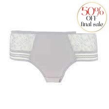 Maison Lejaby Fiorella Shorty Brief G51969-Panties-Maison Lejaby-Pearl Grey-Small-Anna Bella Fine Lingerie, Reveal Your Most Gorgeous Self!