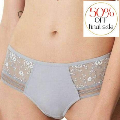 Maison Lejaby Fiorella Shorty Brief G51969-Panties-Maison Lejaby-Pearl Grey-Small-Anna Bella Fine Lingerie, Reveal Your Most Gorgeous Self!