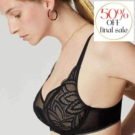 Maison Lejaby Grace Underwire Bra 20233-Bras-Maison Lejaby-Black-34-C-Anna Bella Fine Lingerie, Reveal Your Most Gorgeous Self!