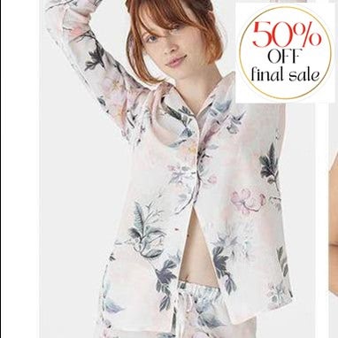 Maison Lejaby Nufit Garden Pajama Set 21197-Loungewear-Maison Lejaby-Garden-Small-Anna Bella Fine Lingerie, Reveal Your Most Gorgeous Self!