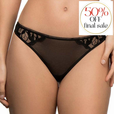 Maison Lejaby Sin Tanga 19162-Panties-Maison Lejaby-Black-XSmall-Anna Bella Fine Lingerie, Reveal Your Most Gorgeous Self!