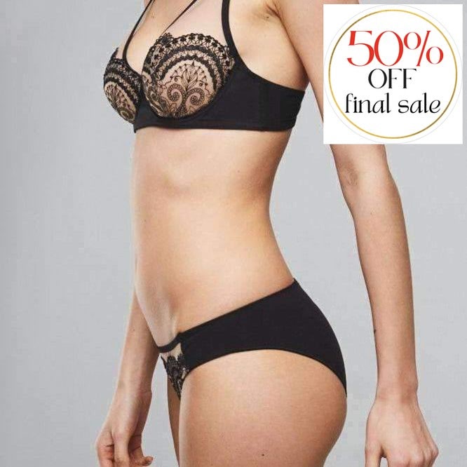 Maison Lejaby Tatoo Full Cup Bra 18033-Bras-Maison Lejaby-Black-32-C-Anna Bella Fine Lingerie, Reveal Your Most Gorgeous Self!