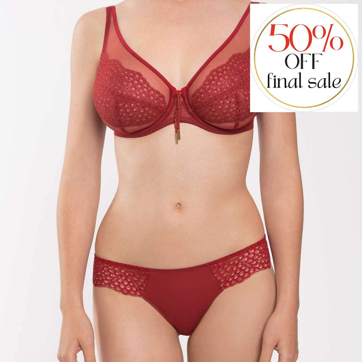 Maison Lejaby Wings Tanga G61862-Panties-Maison Lejaby-Vintage Lipstick-XSmall-Anna Bella Fine Lingerie, Reveal Your Most Gorgeous Self!