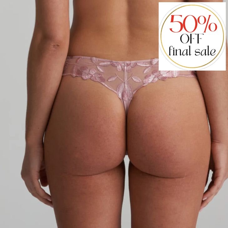 Marie Jo Agnes Thong in Vintage Pink 0602590-Panties-Marie Jo-Vintage Pink-XSmall-Anna Bella Fine Lingerie, Reveal Your Most Gorgeous Self!