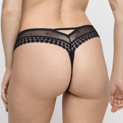 Marie Jo Annaëlle Thong in Black 0502930-Anna Bella Fine Lingerie-Black-XSmall-