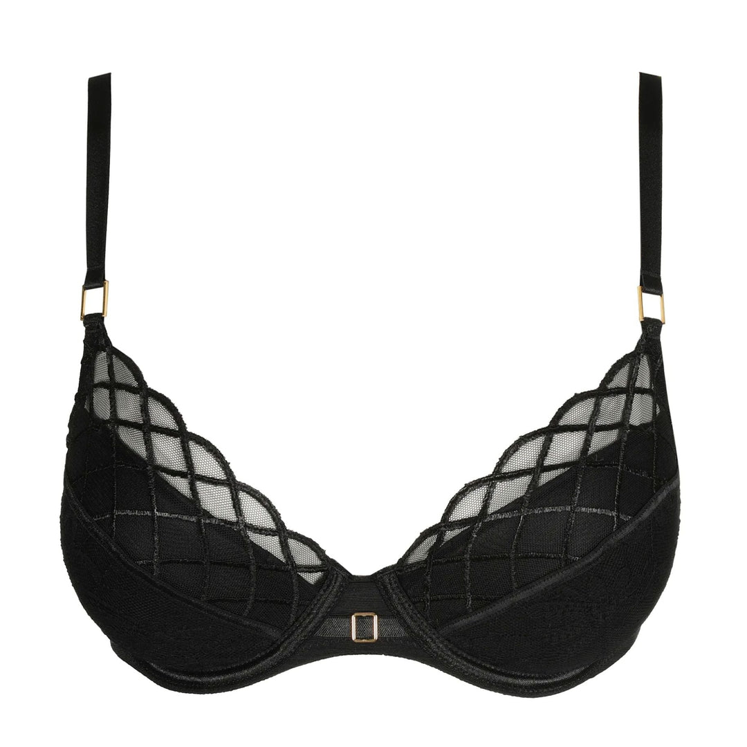 Marie Jo Aven Push Up Bra Removable Pads 0102917-Bras-Marie Jo-Black-32-B-Anna Bella Fine Lingerie, Reveal Your Most Gorgeous Self!