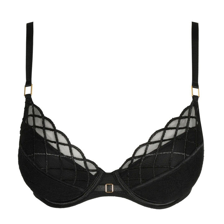 Marie Jo Aven Push Up Bra Removable Pads 0102917-Bras-Marie Jo-Black-32-B-Anna Bella Fine Lingerie, Reveal Your Most Gorgeous Self!