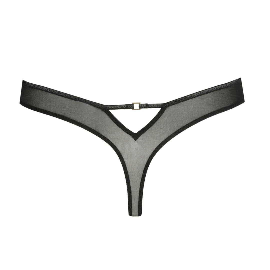 Marie Jo Aven Thong 0602910-Panties-Marie Jo-Black-XSmall-Anna Bella Fine Lingerie, Reveal Your Most Gorgeous Self!