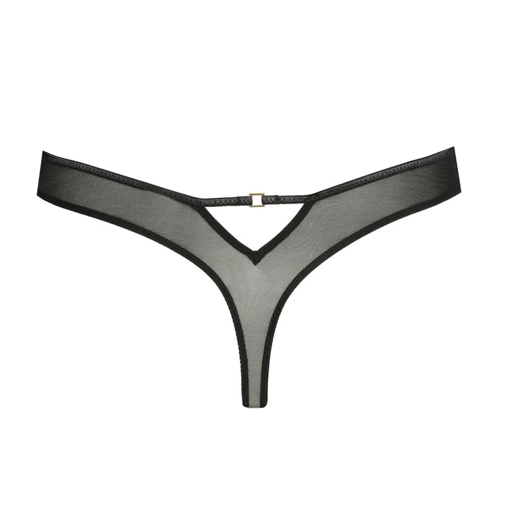 Marie Jo Aven Thong 0602910-Panties-Marie Jo-Black-XSmall-Anna Bella Fine Lingerie, Reveal Your Most Gorgeous Self!