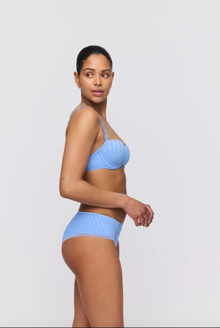 Marie Jo Avero Balcony Bra in Santorini Blue 0100419-Bras-Marie Jo-Santorini Blue-32-D-Anna Bella Fine Lingerie, Reveal Your Most Gorgeous Self!