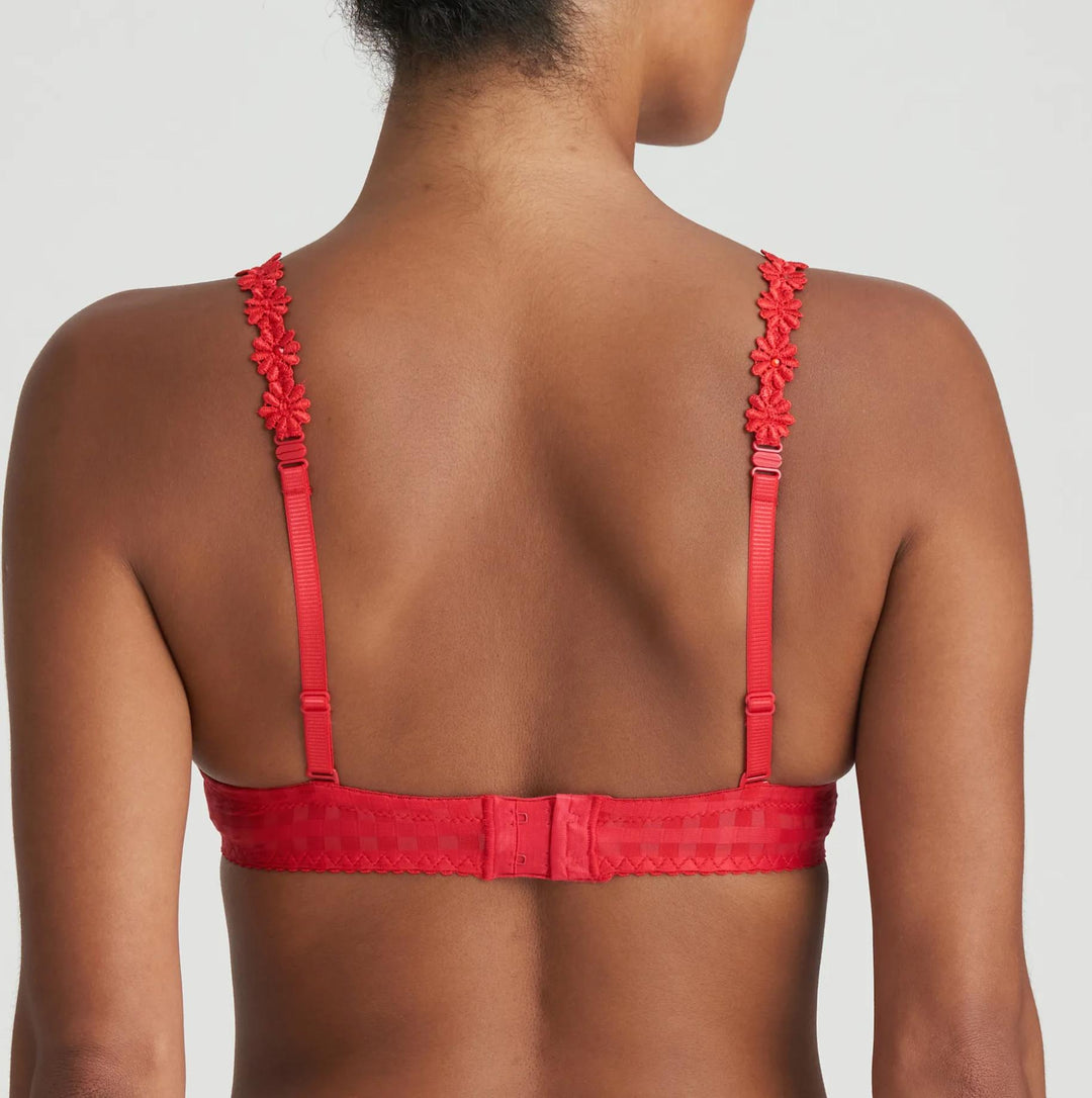 Marie Jo Avero Balcony Bra in Scarlet 0100419-Bras-Marie Jo-Scarlet-32-D-Anna Bella Fine Lingerie, Reveal Your Most Gorgeous Self!