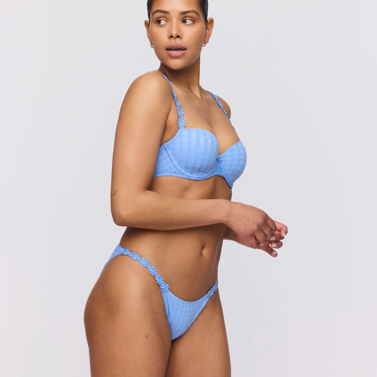 Marie Jo Avero Low Waist Brief in Santorini Blue 0500412-Panties-Marie Jo-Santorini Blue-XSmall-Anna Bella Fine Lingerie, Reveal Your Most Gorgeous Self!