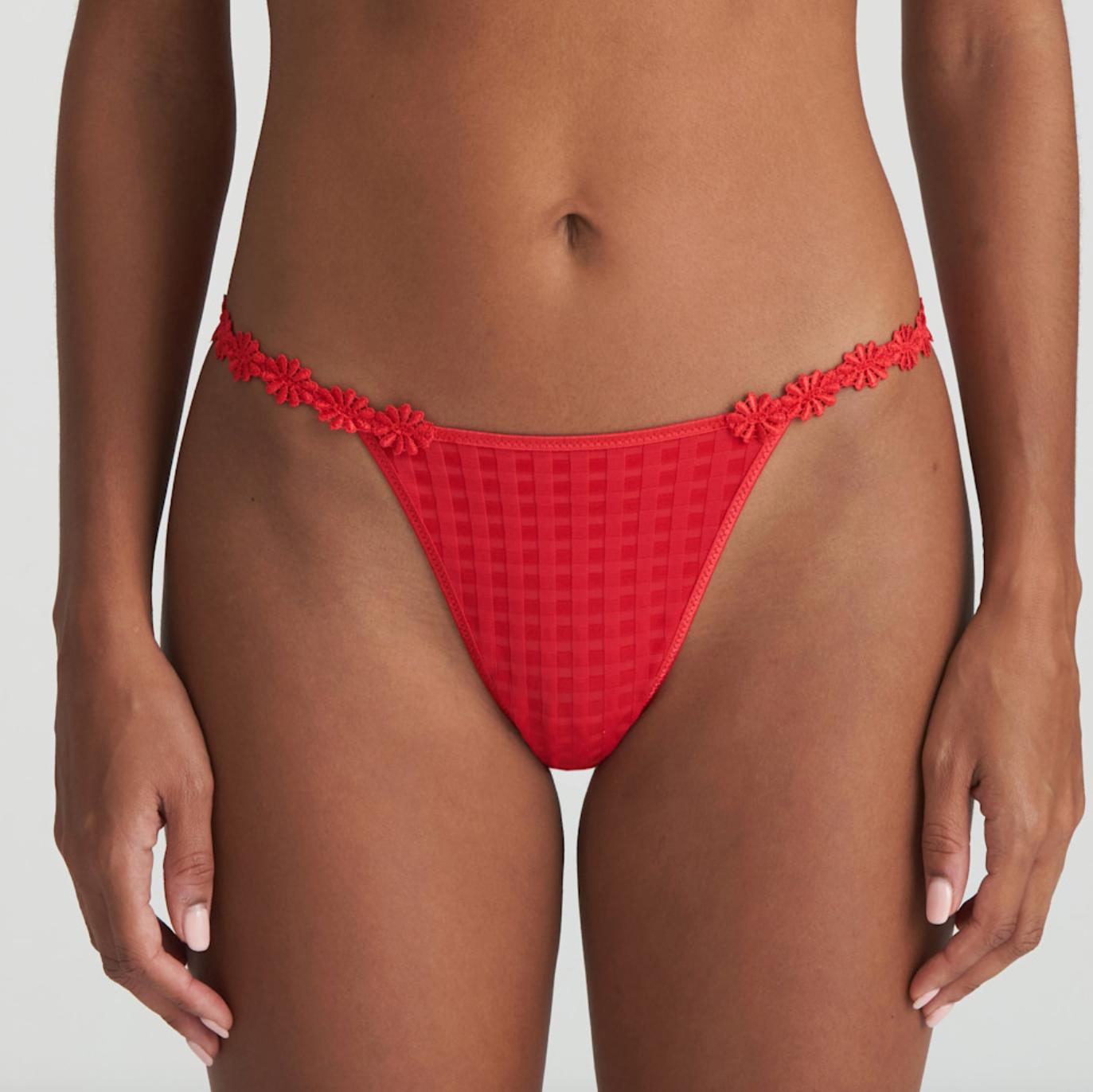 Marie Jo Avero Mini Thong in Scarlet 0600413-Panties-Marie Jo-Scarlet-Small-Anna Bella Fine Lingerie, Reveal Your Most Gorgeous Self!