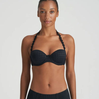 Marie Jo Avero Padded Balcony Bra in Black 0100419-Bras-Marie Jo-Black-34-F-Anna Bella Fine Lingerie, Reveal Your Most Gorgeous Self!