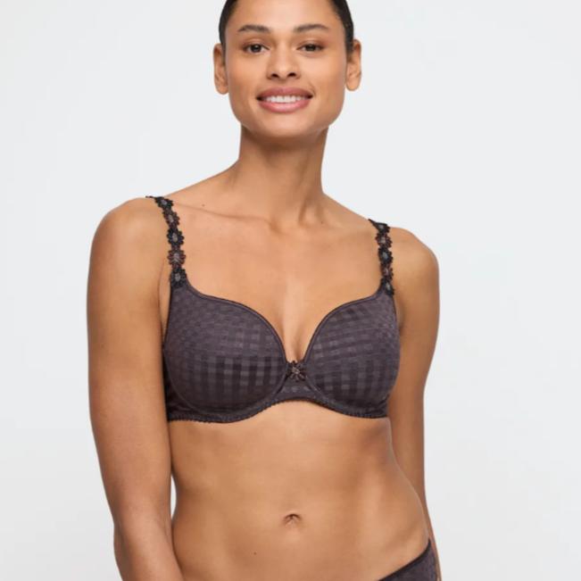 Marie Jo Avero Padded Heart Shaped Bra 0200416 in Sweet Chocolate-Bras-Marie Jo-Sweet Chocolate-30-D-Anna Bella Fine Lingerie, Reveal Your Most Gorgeous Self!