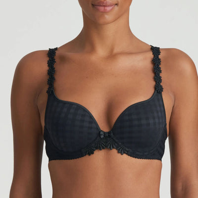 Marie Jo Avero Padded Heart Shaped Bra in Black 0200416-Anna Bella Fine Lingerie-Black-32-B