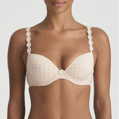Marie Jo Avero Padded Plunge Bra in Cafe' Au Lait 0100418-Bras-Marie Jo-Cafe' Au Lait-34-D-Anna Bella Fine Lingerie, Reveal Your Most Gorgeous Self!