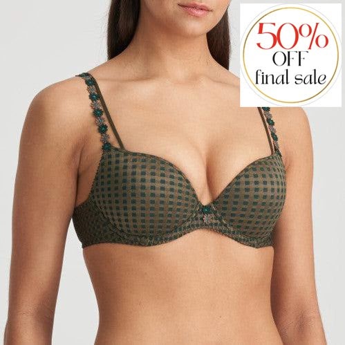 Marie Jo Avero Push-Up Bra in Tiny Jade 0200417-Bras-Marie Jo-Tiny Jade-32-B-Anna Bella Fine Lingerie, Reveal Your Most Gorgeous Self!