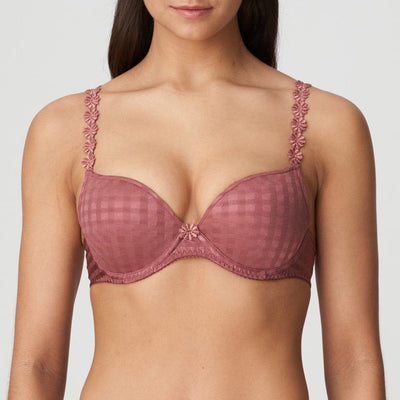 Marie Jo Avero Push-Up Bra in Wild Ginger 0200417-Anna Bella Fine Lingerie-Do you dream about having amazing cleavage? Then this push-up bra was made for you. This style has padded cups. Wild Ginger is a warm, wintry color that flatters all skin tones and styles.