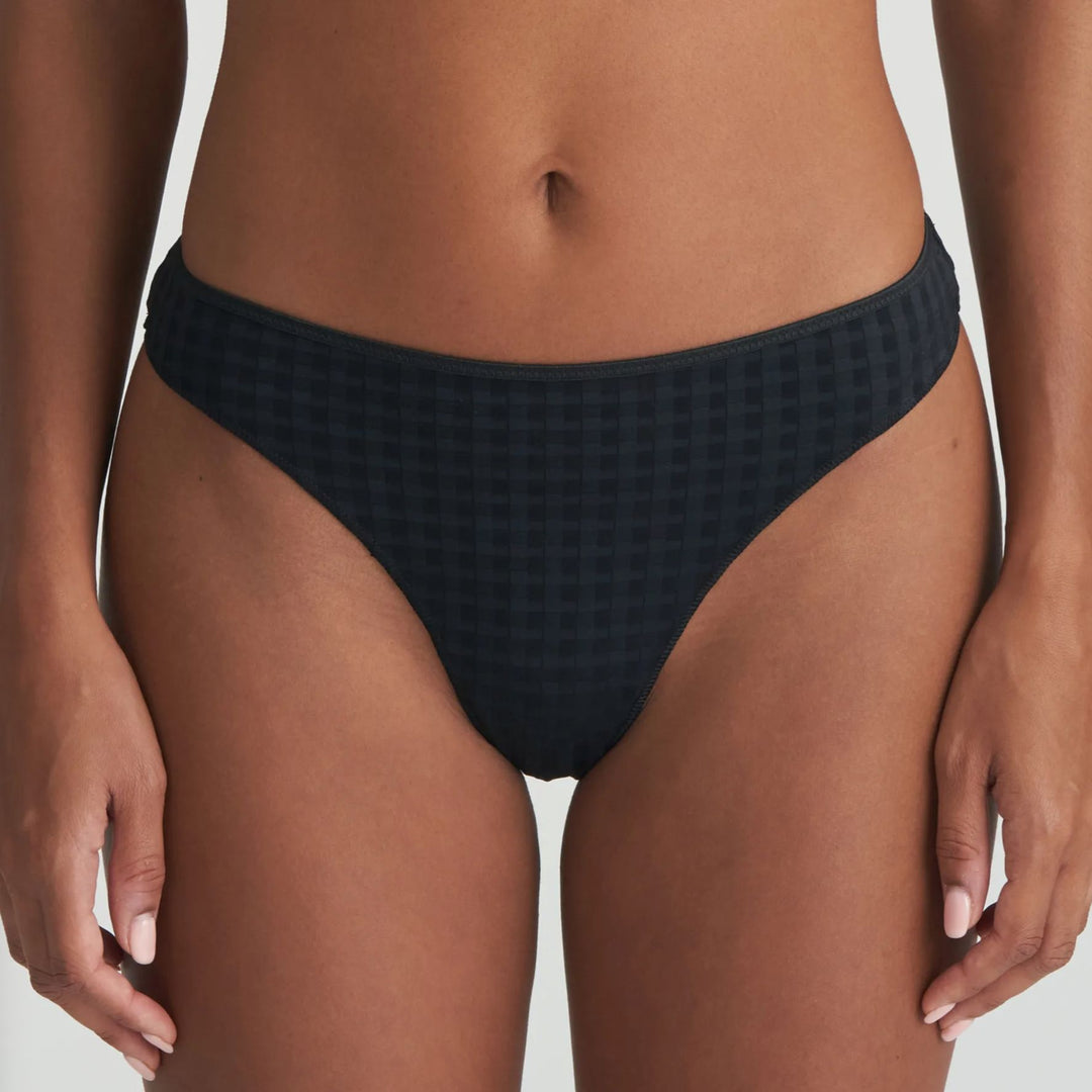 Marie Jo Avero Thong in Black 0600410-Panties-Marie Jo-Black-Small-Anna Bella Fine Lingerie, Reveal Your Most Gorgeous Self!
