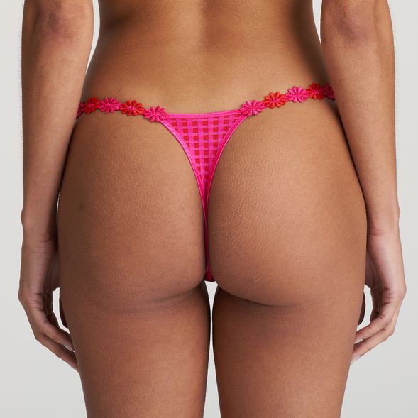 Marie Jo Avero Thong in Electric Pink 0600413-Panties-Marie Jo-Electric Pink-XSmall-Anna Bella Fine Lingerie, Reveal Your Most Gorgeous Self!