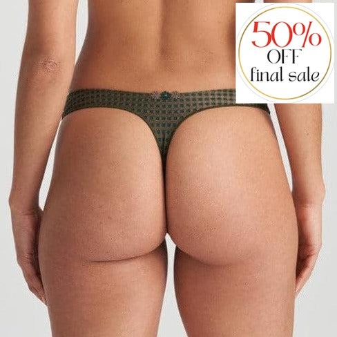Marie Jo Avero Thong in Tiny Jade 0600410-Panties-Marie Jo-Tiny Jade-XSmall-Anna Bella Fine Lingerie, Reveal Your Most Gorgeous Self!