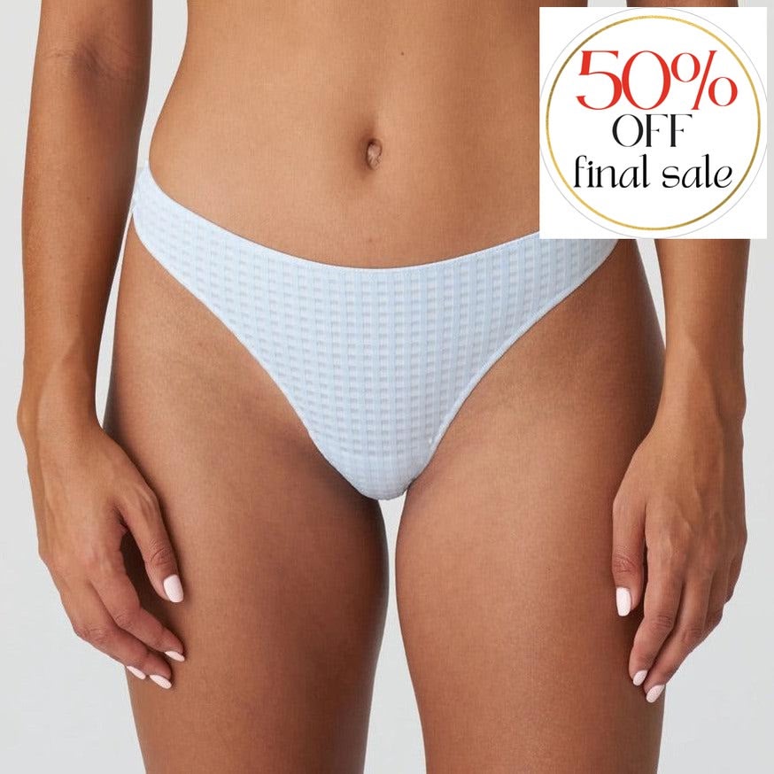 Marie Jo Avero Thong in Tiny Vichy 0600410-Panties-Marie Jo-Tiny Vichy-XSmall-Anna Bella Fine Lingerie, Reveal Your Most Gorgeous Self!