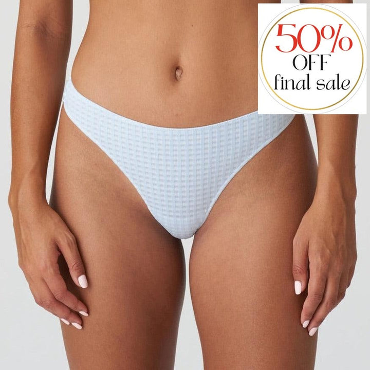 Marie Jo Avero Thong in Tiny Vichy 0600410-Panties-Marie Jo-Tiny Vichy-XSmall-Anna Bella Fine Lingerie, Reveal Your Most Gorgeous Self!