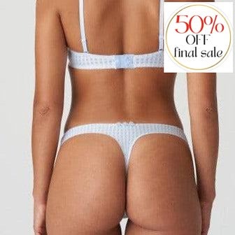 Marie Jo Avero Thong in Tiny Vichy 0600410-Panties-Marie Jo-Tiny Vichy-XSmall-Anna Bella Fine Lingerie, Reveal Your Most Gorgeous Self!