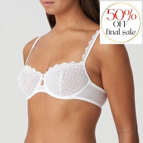 Marie Jo Balcony Bra Christy White 00102382-Bras-Marie Jo-White-32-B-Anna Bella Fine Lingerie, Reveal Your Most Gorgeous Self!