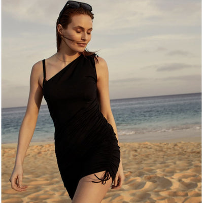 Marie Jo Dahu Swimwear Stretch Dress 1006780 in Black-Anna Bella Fine Lingerie-Black-XSmall-