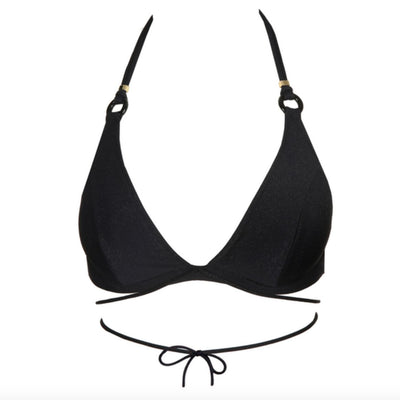 Marie Jo Dahu Triangle Bikini Top 1006713 in Black-Anna Bella Fine Lingerie-Black-Small-