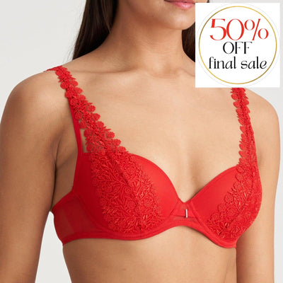 Marie Jo Danae Padded Plunge Bra 0102576-Anna Bella Fine Lingerie-Red-32-B