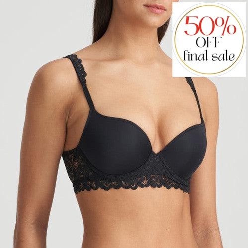 Marie Jo Elis Padded Balcony Bra in Black 0102509-Bras-Marie Jo-Black-34-B-Anna Bella Fine Lingerie, Reveal Your Most Gorgeous Self!