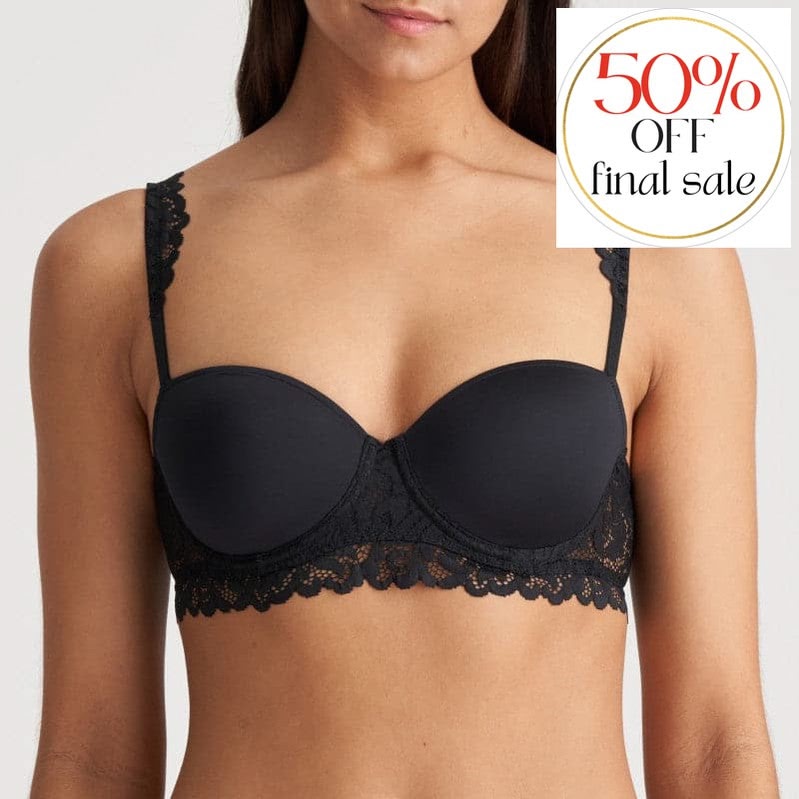 Marie Jo Elis Padded Balcony Bra in Black 0102509-Anna Bella Fine Lingerie-Black-34-B