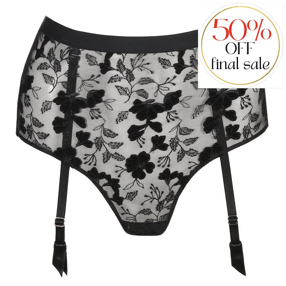 Marie Jo Gloria Luxury Thong 0602471-Garter Belt-Marie Jo-Black-XSmall-Anna Bella Fine Lingerie, Reveal Your Most Gorgeous Self!