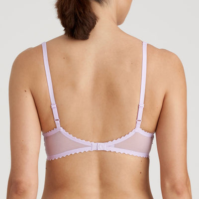 Marie Jo Jane Padded Balcony Bra in Pastel Lavender 0101339PTL-Anna Bella Fine Lingerie-This padded bra creates the same irresistible cleavage as a balcony bra but is even more comfortable thanks to the wider underwire. Pastel Lavender is a trendy, soft color that can be worn under every outfit.