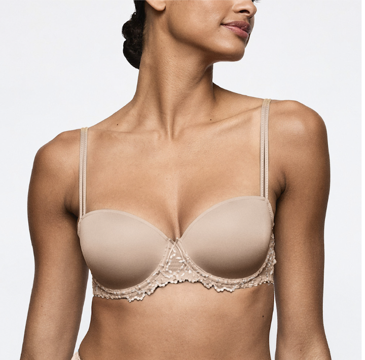 Marie Jo Jane Padded Balcony Bra in Sand 0101339-Bras-Marie Jo-Sand-30-E-Anna Bella Fine Lingerie, Reveal Your Most Gorgeous Self!