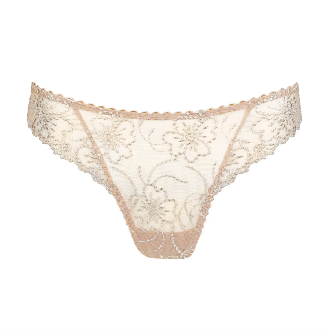 Marie Jo Jane Thong 0601330 in Sand-Panties-Marie Jo-Sand-Small-Anna Bella Fine Lingerie, Reveal Your Most Gorgeous Self!