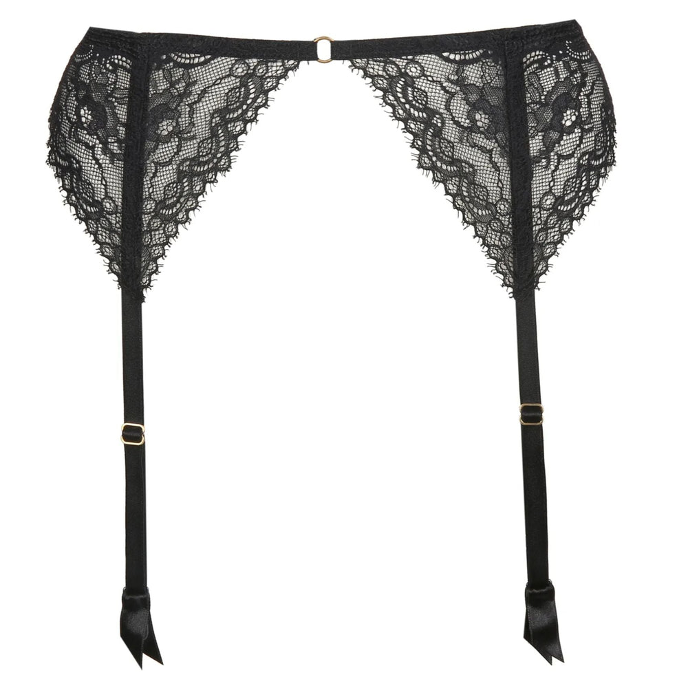 Marie Jo Junoo Garter Black 0702710-Garter Belt-Marie Jo-Black-XSmall-Anna Bella Fine Lingerie, Reveal Your Most Gorgeous Self!