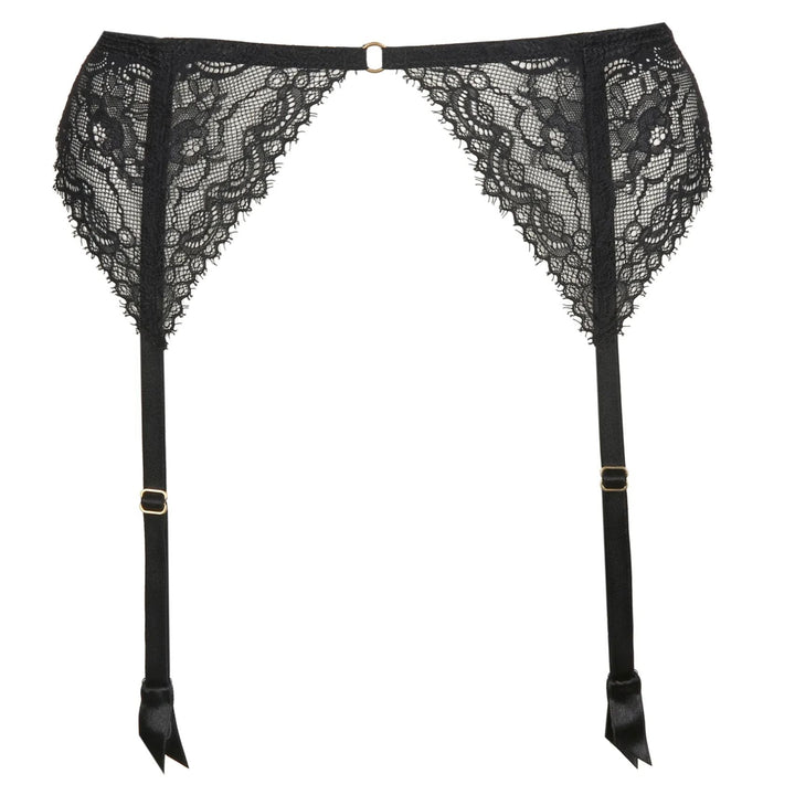 Marie Jo Junoo Garter Black 0702710-Garter Belt-Marie Jo-Black-XSmall-Anna Bella Fine Lingerie, Reveal Your Most Gorgeous Self!