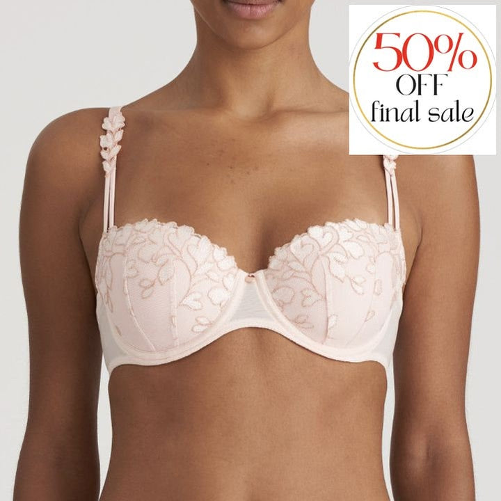 Marie Jo Leda Padded Balcony Bra in Glossy Pink 0102529GLP-Bras-Marie Jo-Glossy Pink-32-B-Anna Bella Fine Lingerie, Reveal Your Most Gorgeous Self!
