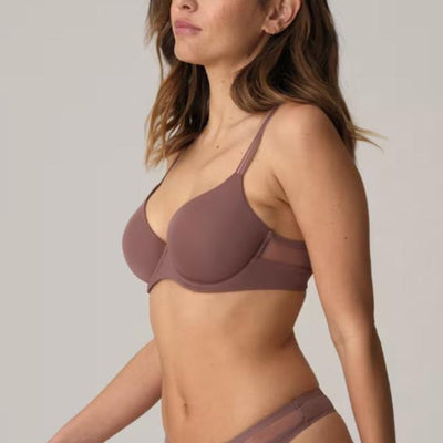 Marie Jo Louie Full Cup Bra 0122096 in Satin Taupe-Anna Bella Fine Lingerie-Satin Taupe-34-D