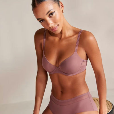 Marie Jo Louie Full Cup Bra 0122096 in Satin Taupe-Anna Bella Fine Lingerie-Satin Taupe-34-D