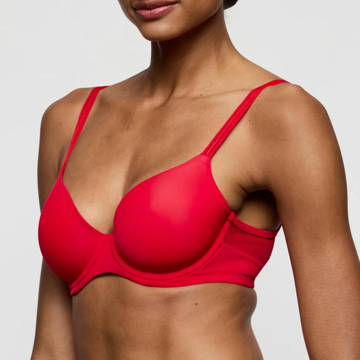 Marie Jo Louie Full Cup Bra 0122096 in True Red-Bras-Marie Jo-True Red-32-D-Anna Bella Fine Lingerie, Reveal Your Most Gorgeous Self!